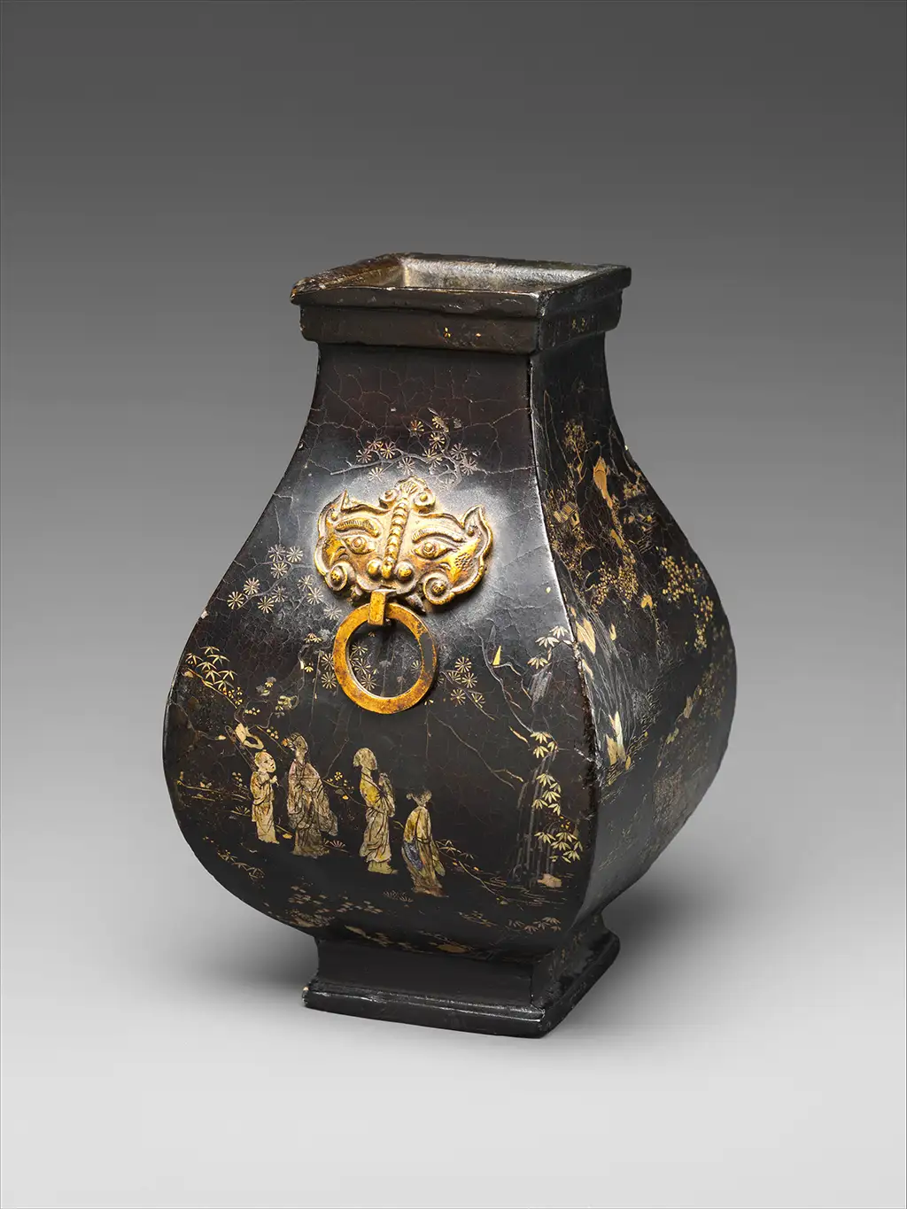 Vase en forme de fang vase chinois en forme de fang